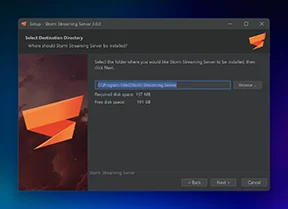 Choose Installation Location.